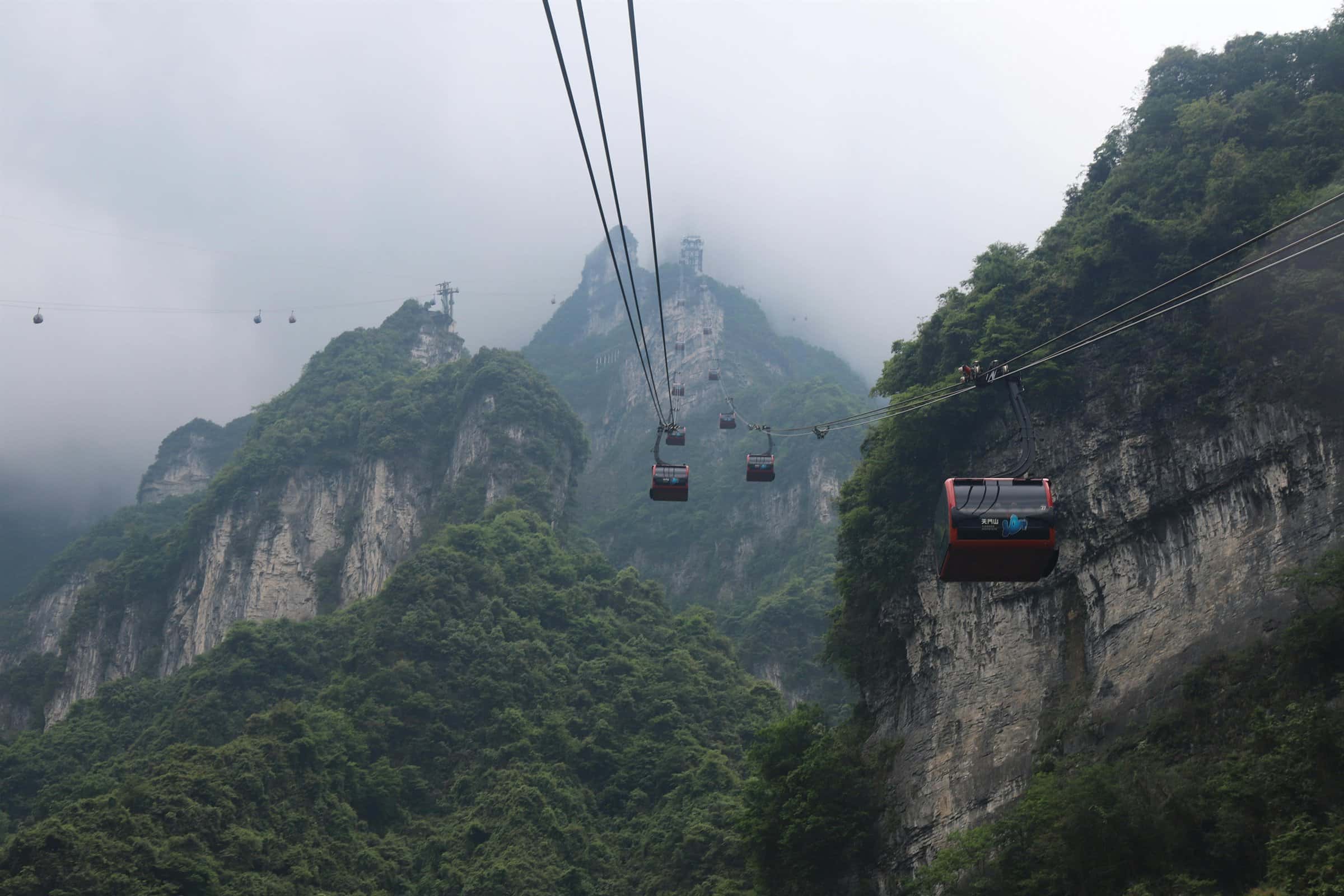 Glass bridge in Zhangjiajie