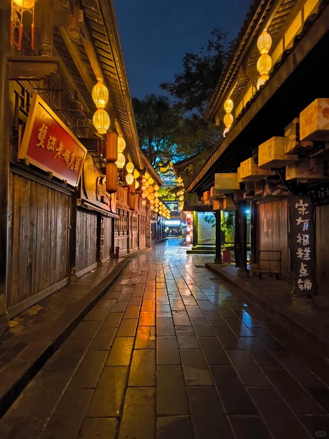 锦里老街步行 route photo