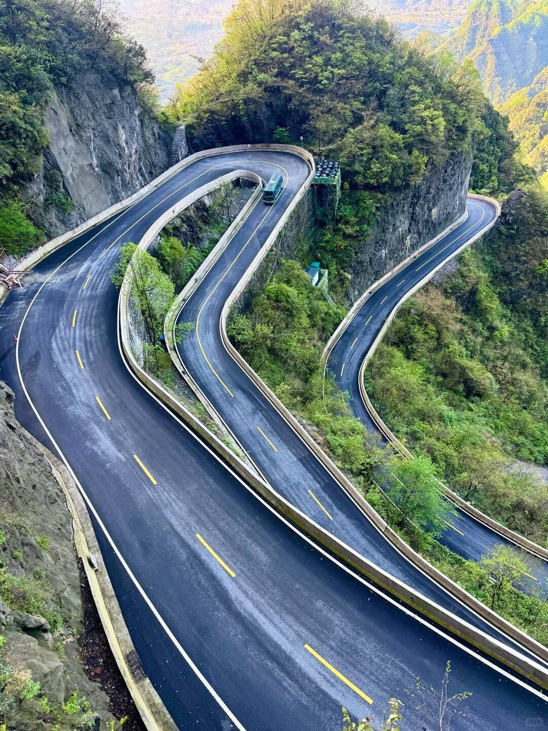 Tianmen Mountain cloud risk route photo
