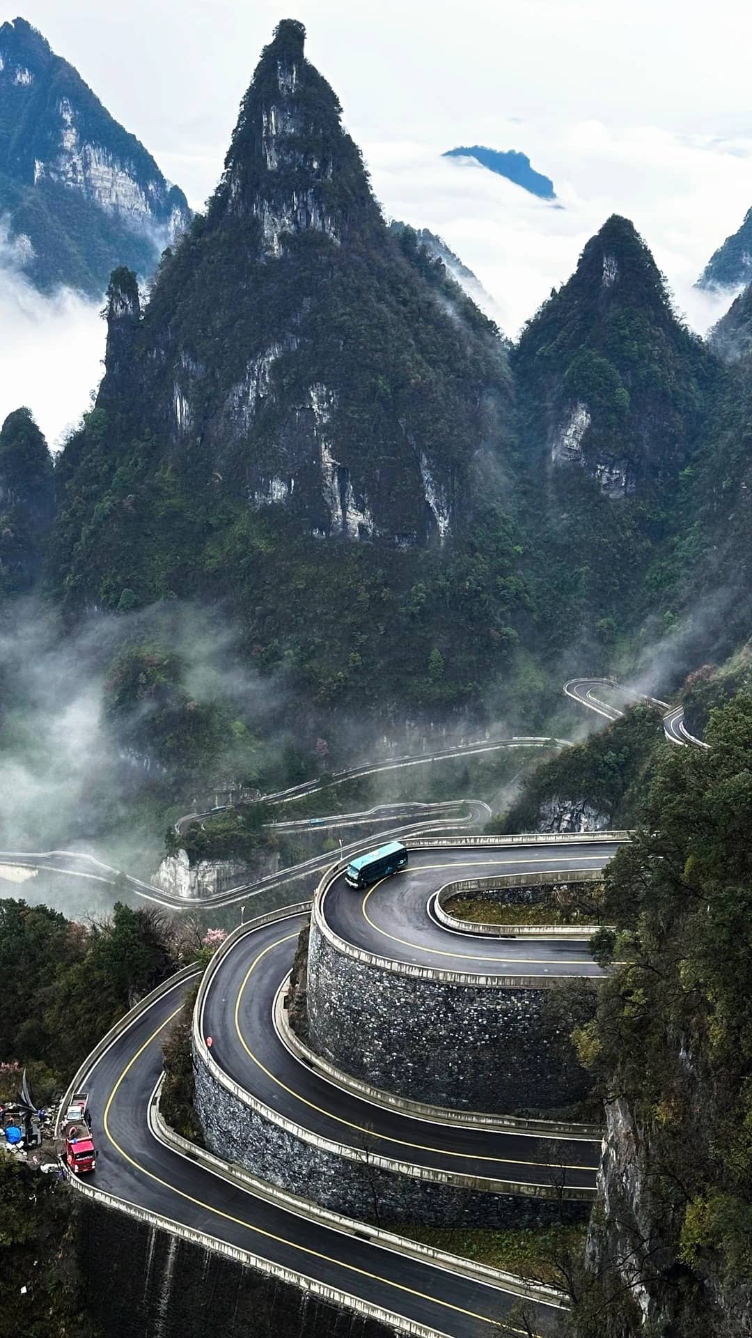 Tianmen Mountain second scene route photo