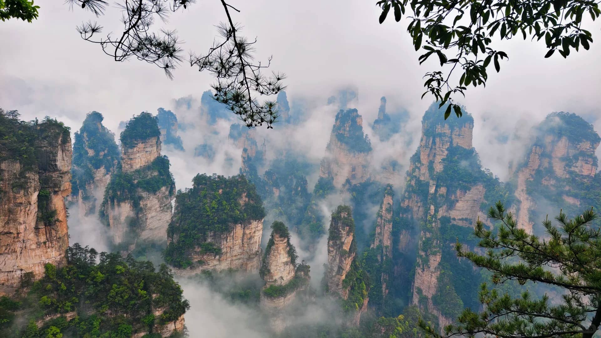 Wulingyuan mist buffer route photo