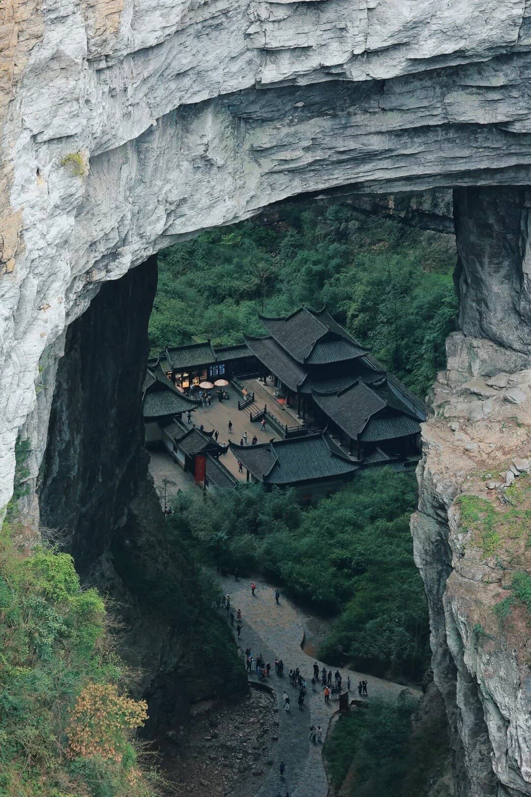 Wulong karst arrival route photo