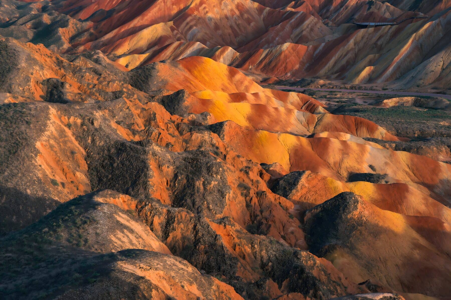 Zhangye Danxia近景 route photo