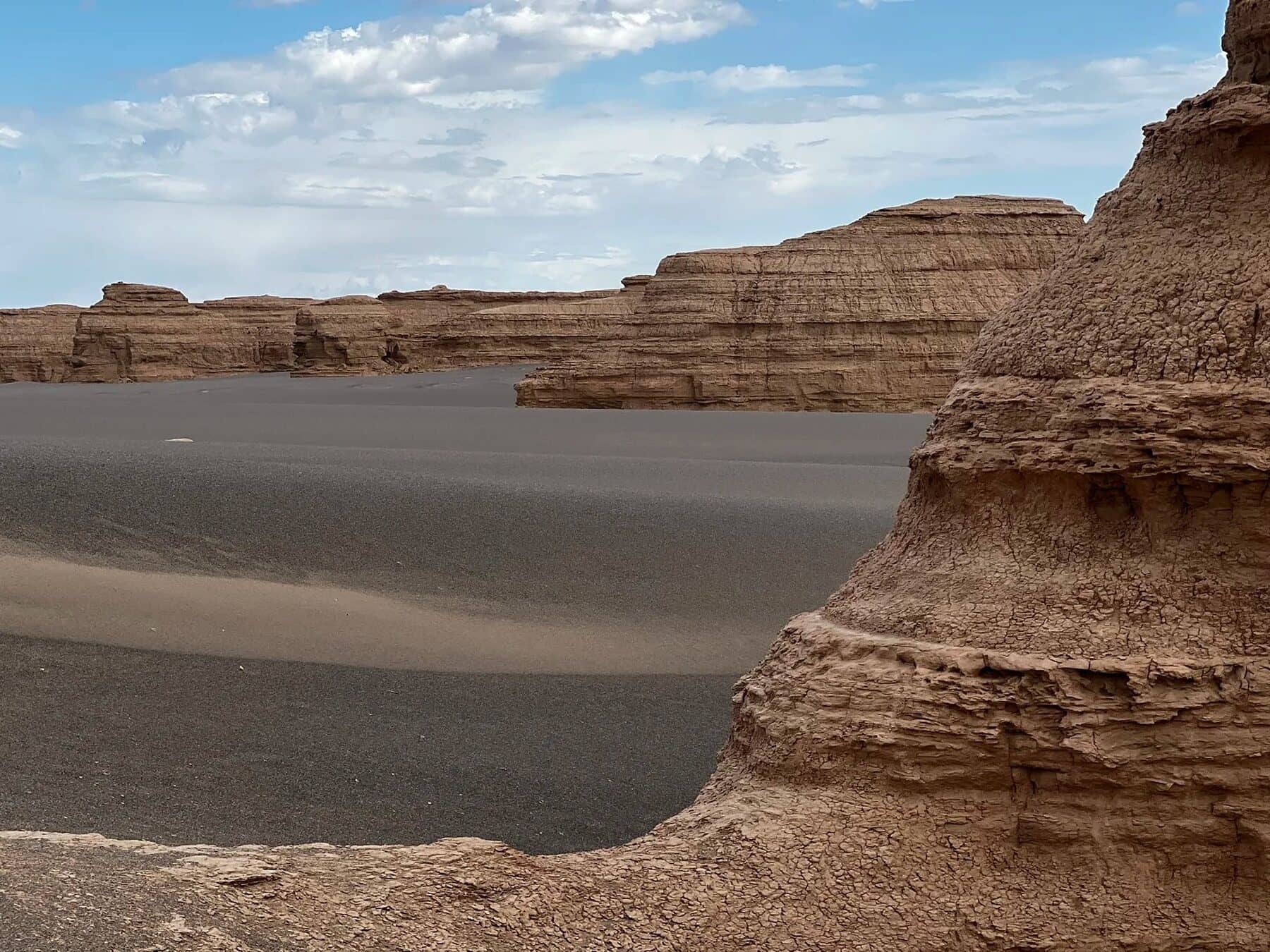 Dunhuangyardang landform route photo