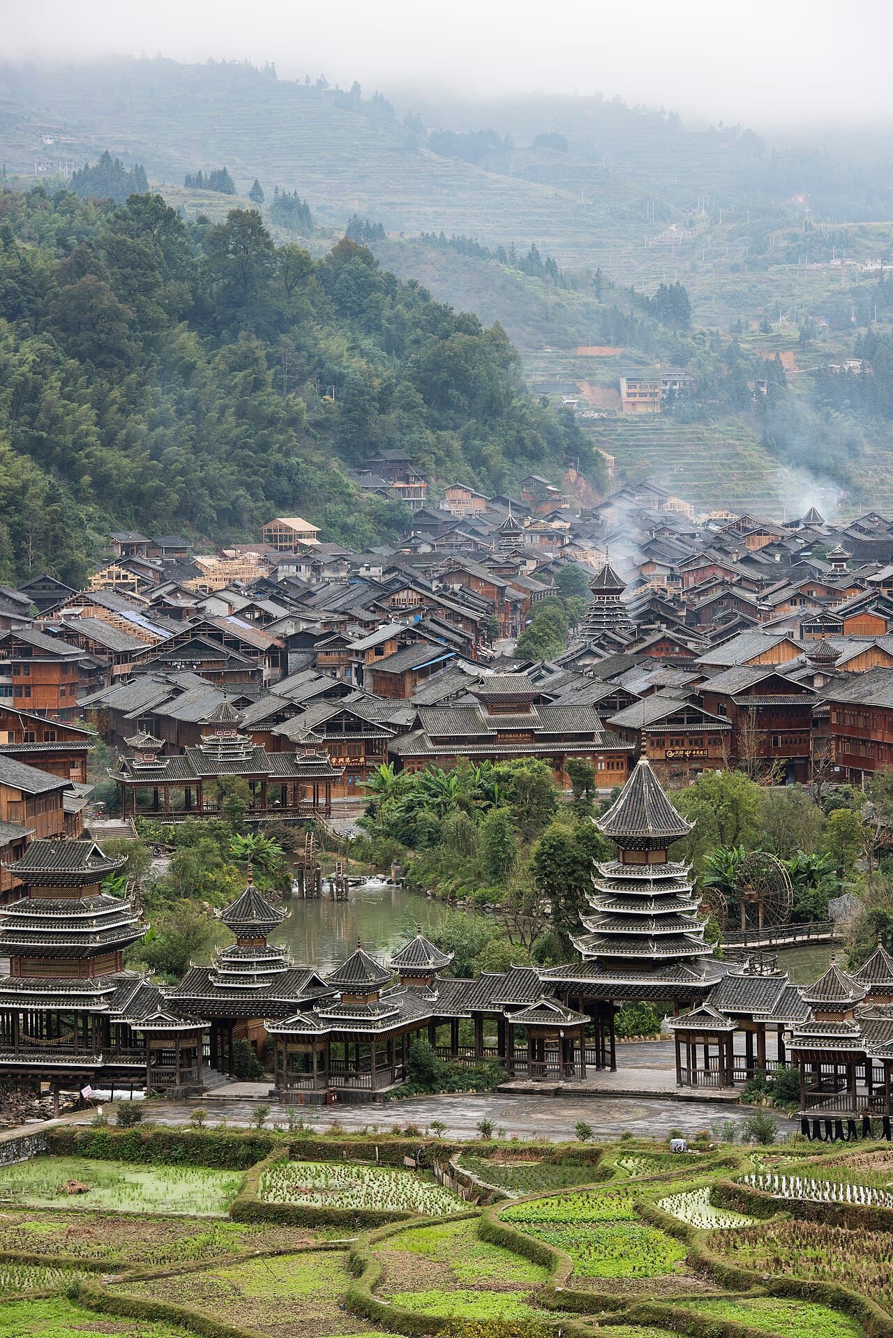 Zhaoxing Dong village for a Guizhou route