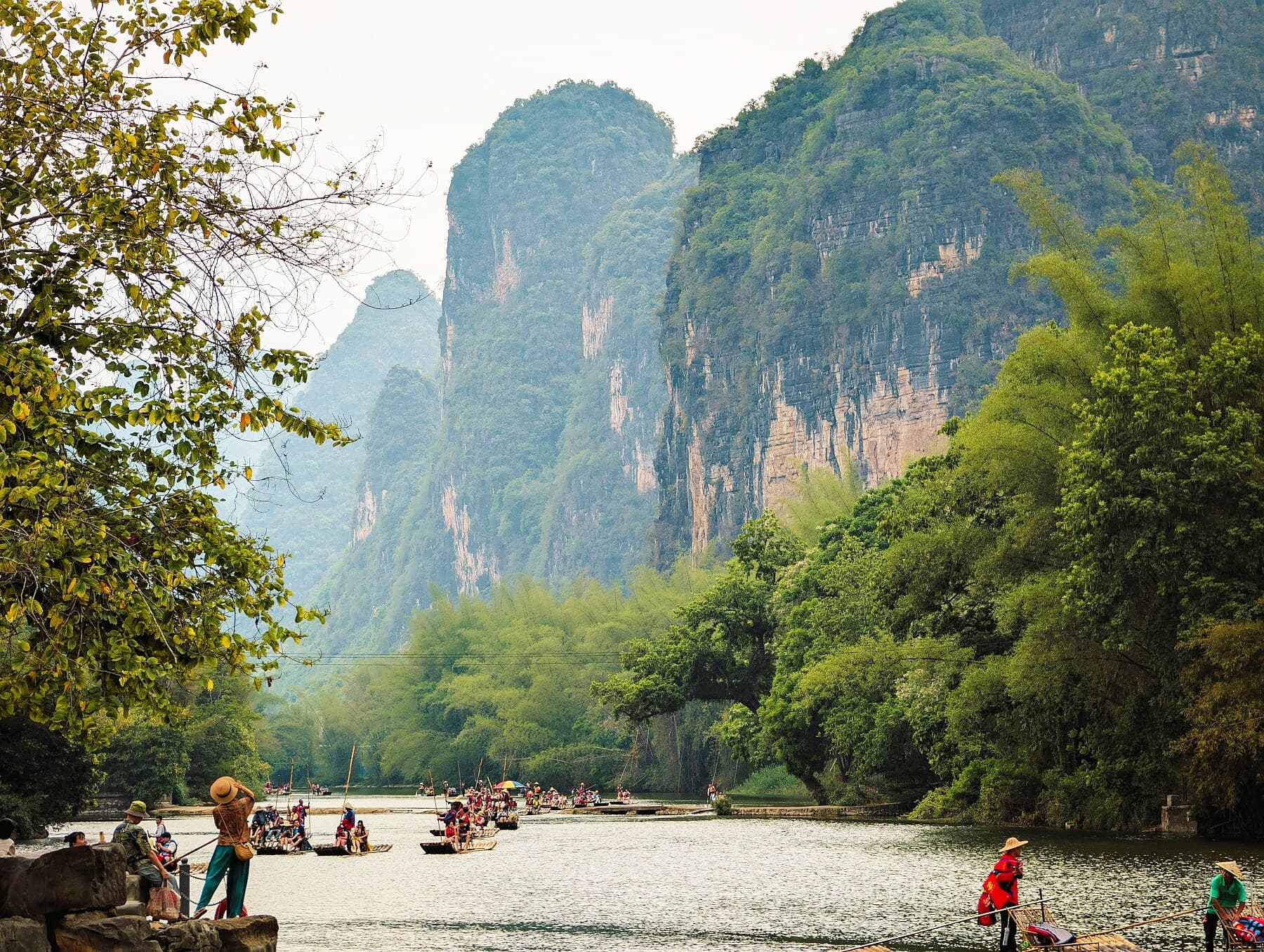 Yulong River in Yangshuo for a soft countryside route