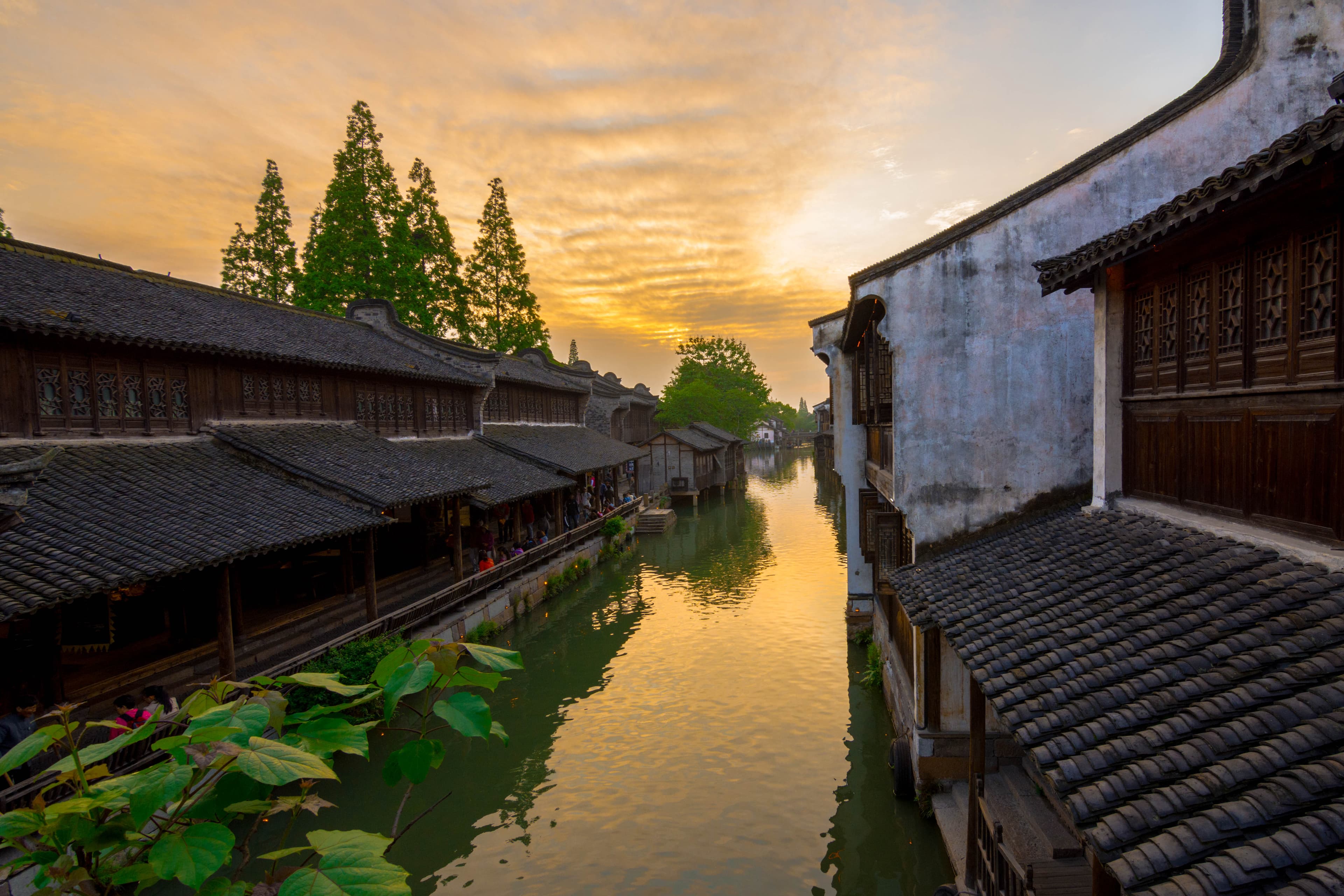 Zhouzhuang canal town in a Jiangnan rivers and gardens route album
