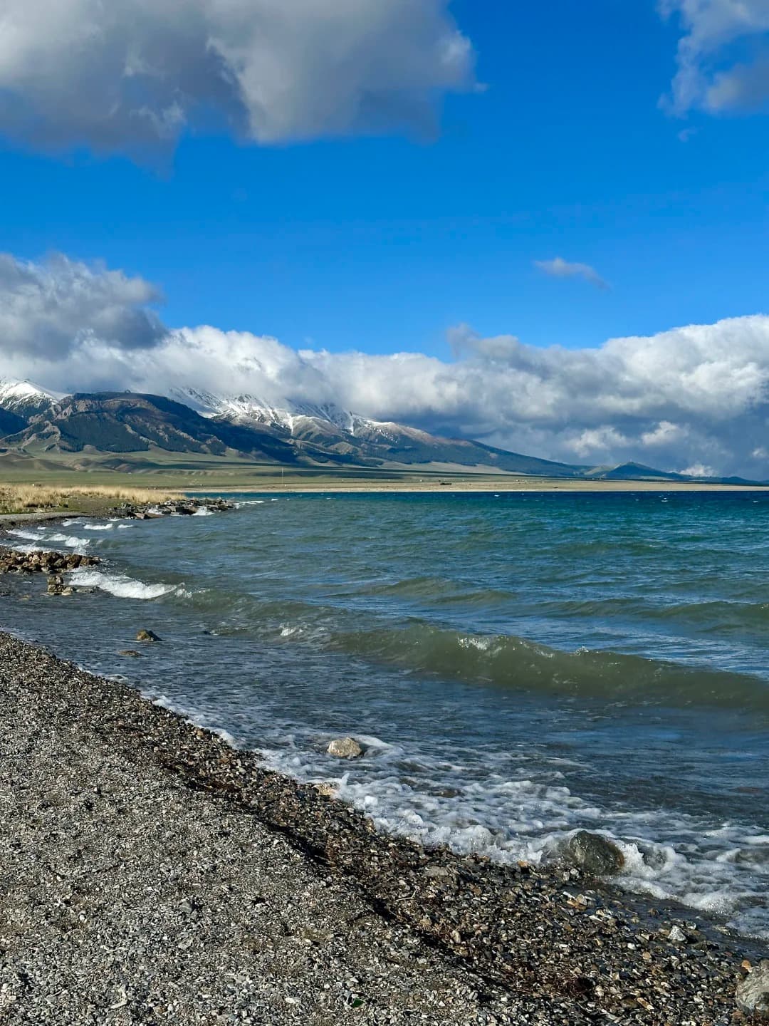 Sailimu Lake scenery for the Classic Yili 7-day route