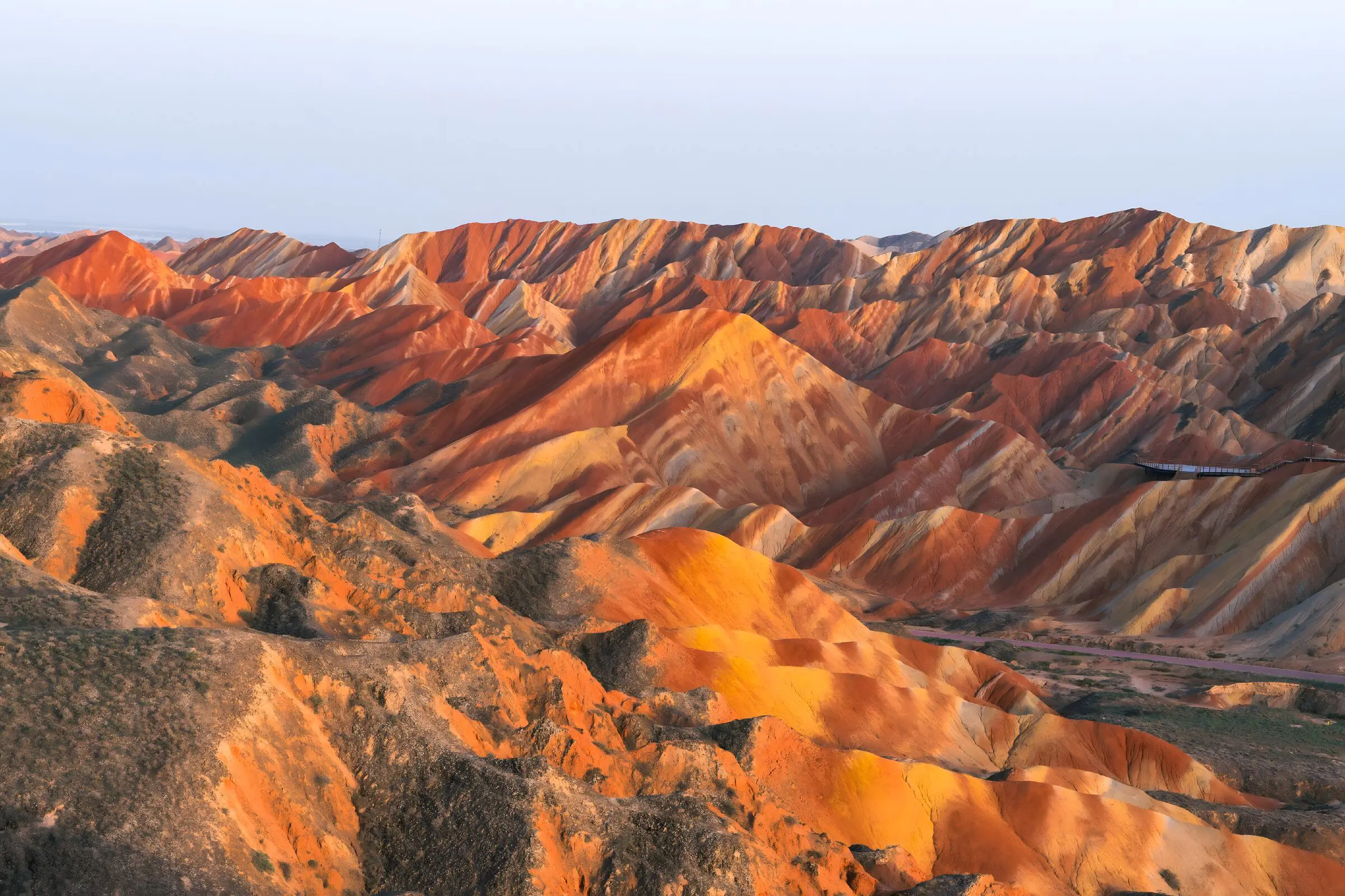 Zhangye Danxia color mountains