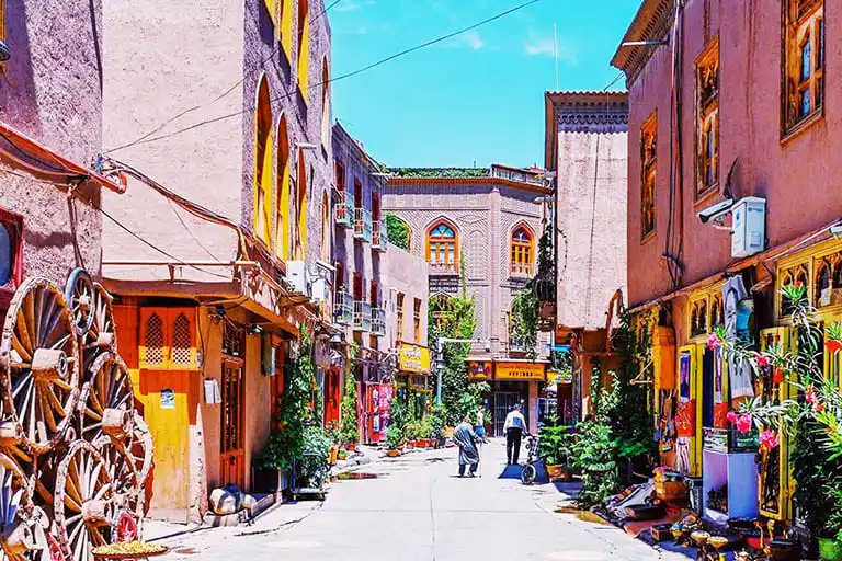 Kashgar old town route direction for South Xinjiang planning