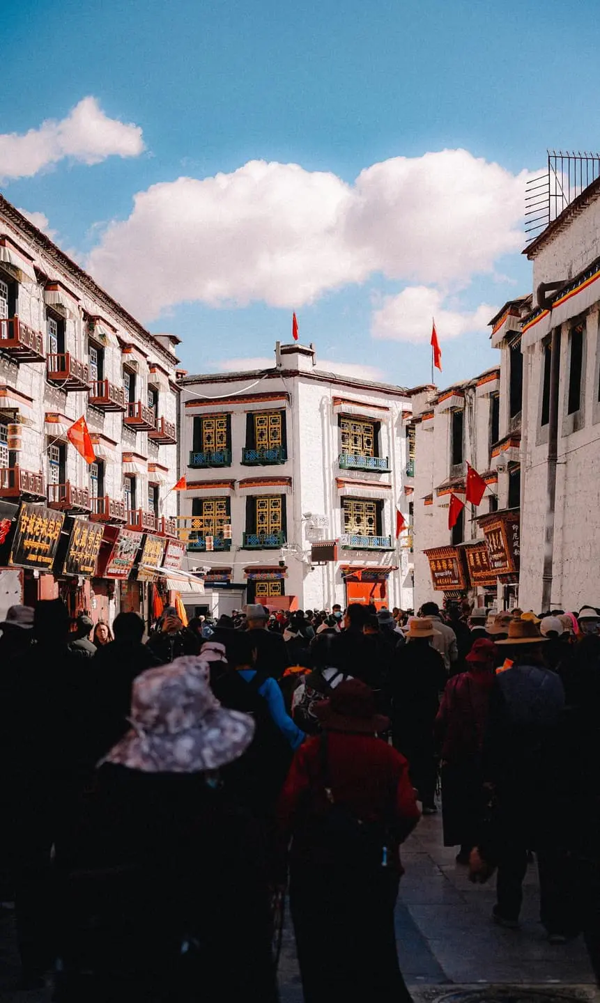 9 to 10 day Tibet Everest extension route Acclimatize in Lhasa with Barkhor or Jokhang-area rhythm only if stab... material-library route evidence