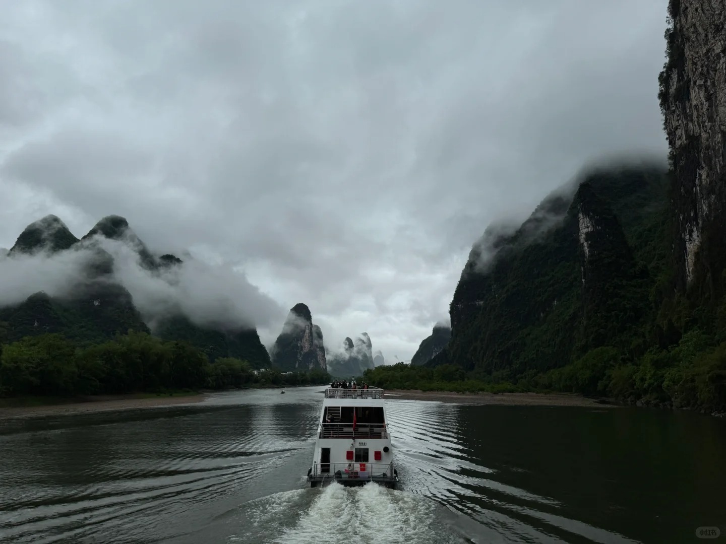 Guilin Li River contrast route photo