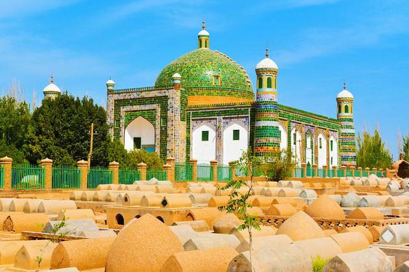 Kashgar old-city and frontier layer route photo