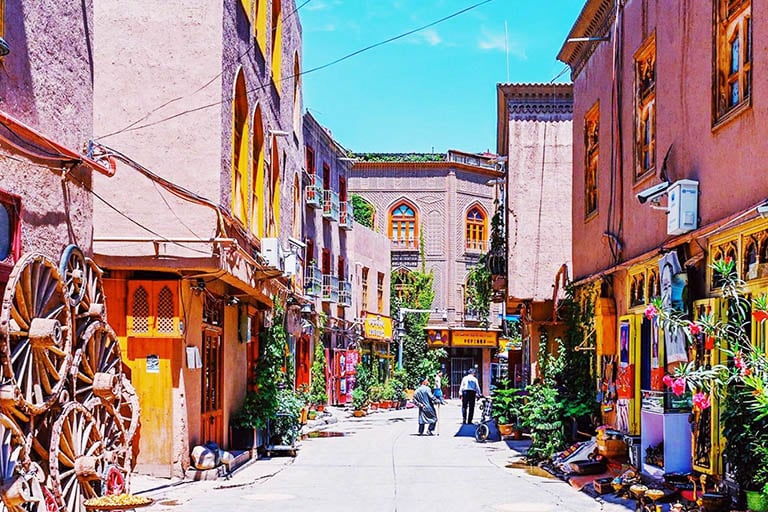 Kashgar old-city and frontier layer route photo