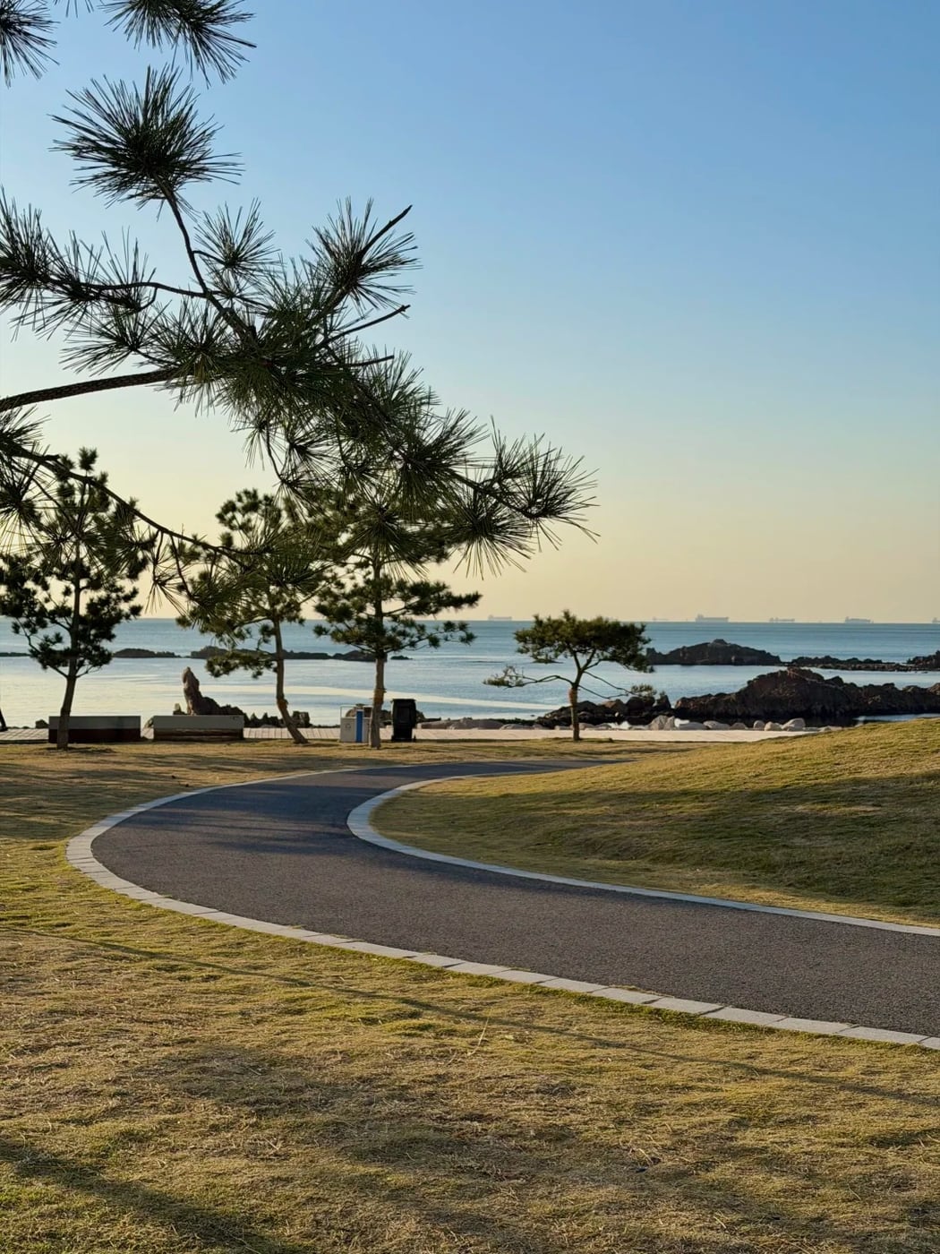 Qingdao coast and seaside buffer route photo