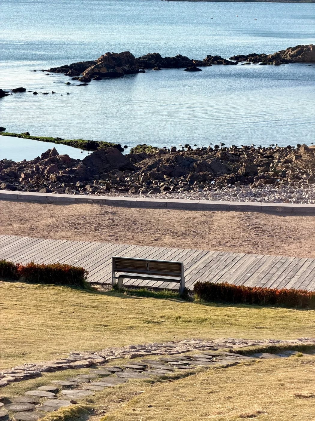 Qingdao coast and seaside buffer route photo