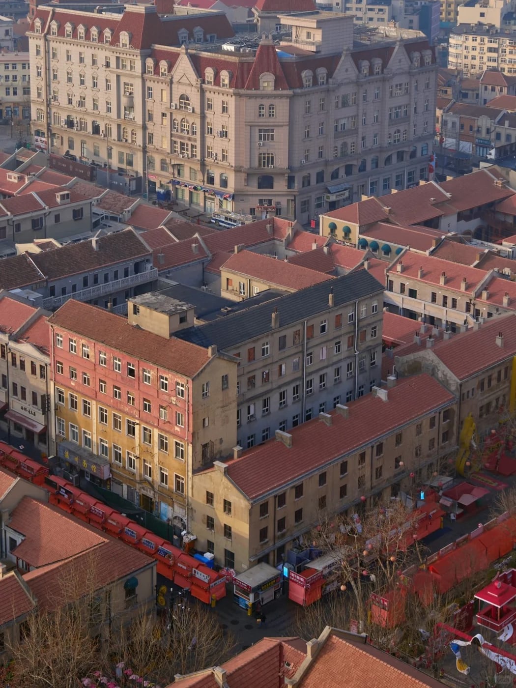 Qingdao old-town layer route photo