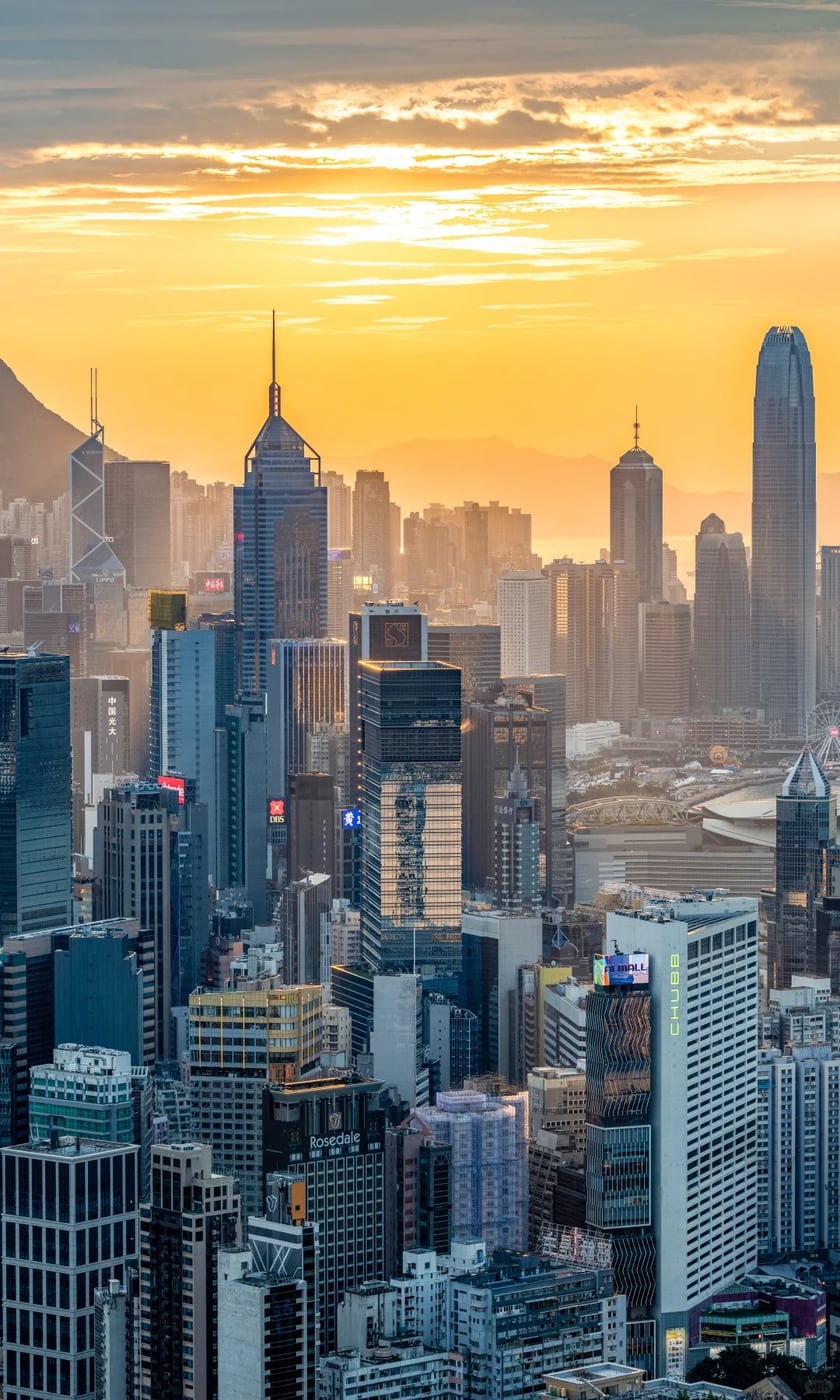 Hong Kong harbor finish route photo