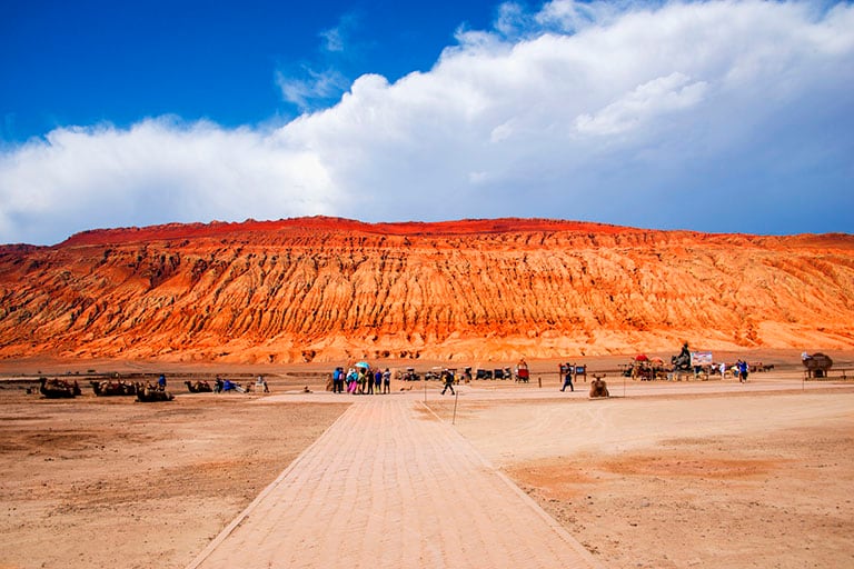 Turpan heat-aware oasis layer route photo