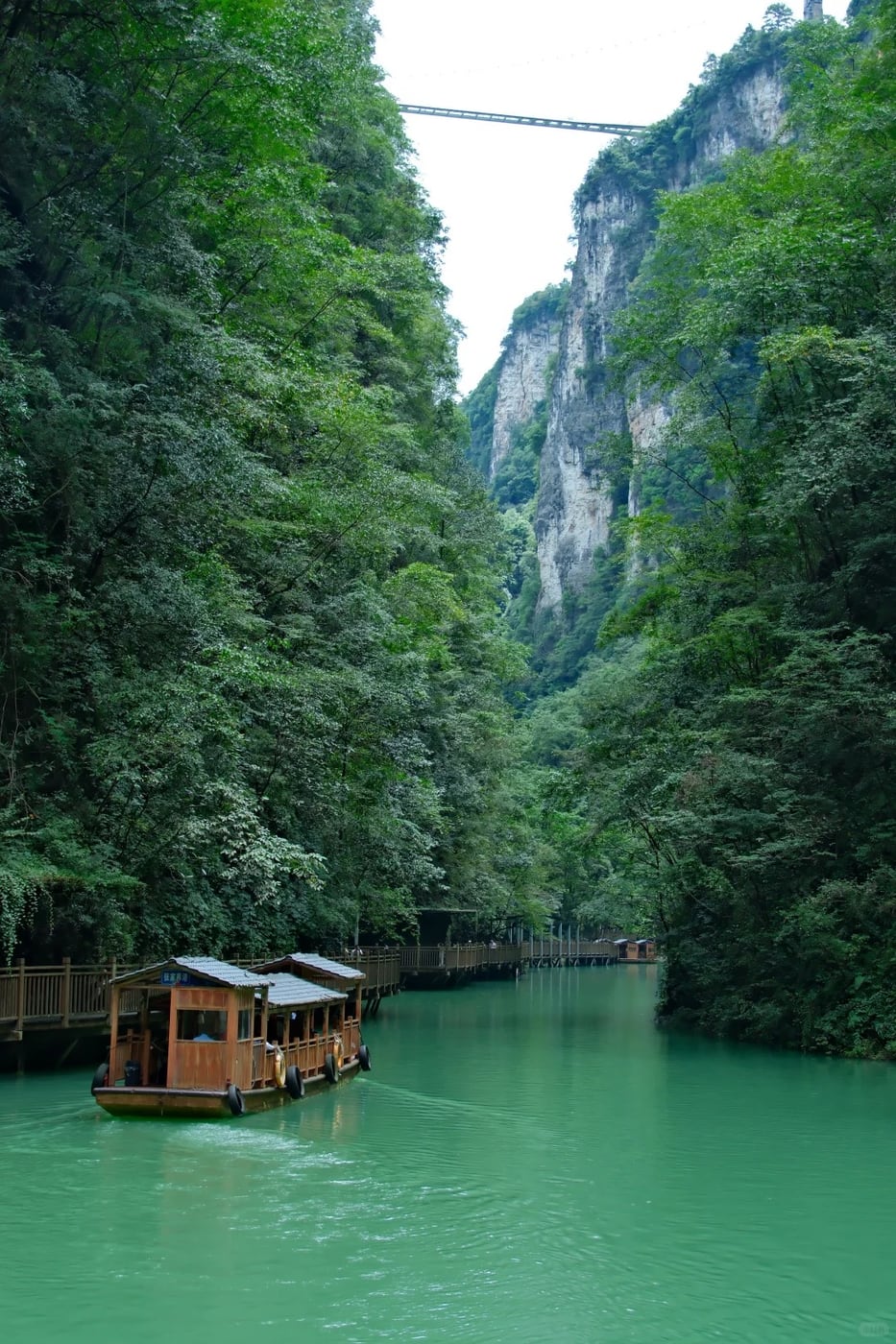 Lower-load Zhangjiajie valley layer route photo