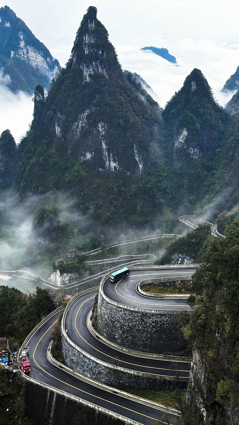 Tianmen Mountain for a classic China and Zhangjiajie route