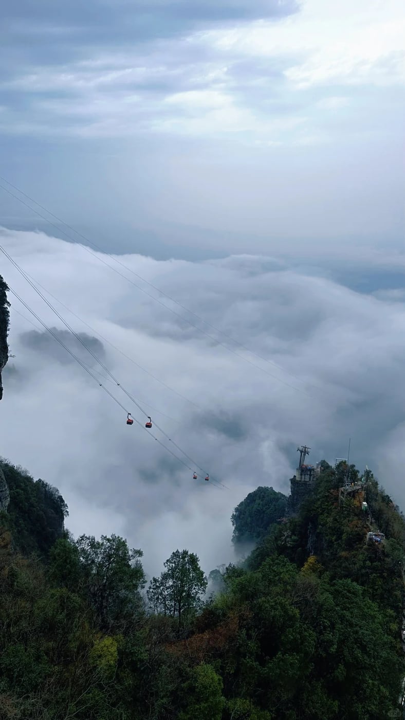 Tianmen Mountain weather and height check route photo