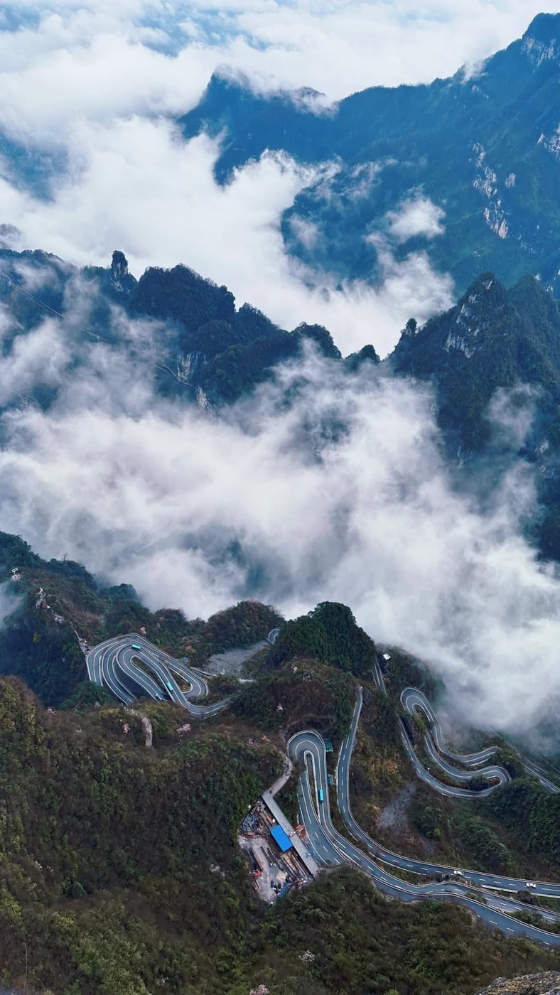 Tianmen Mountain weather and height check route photo