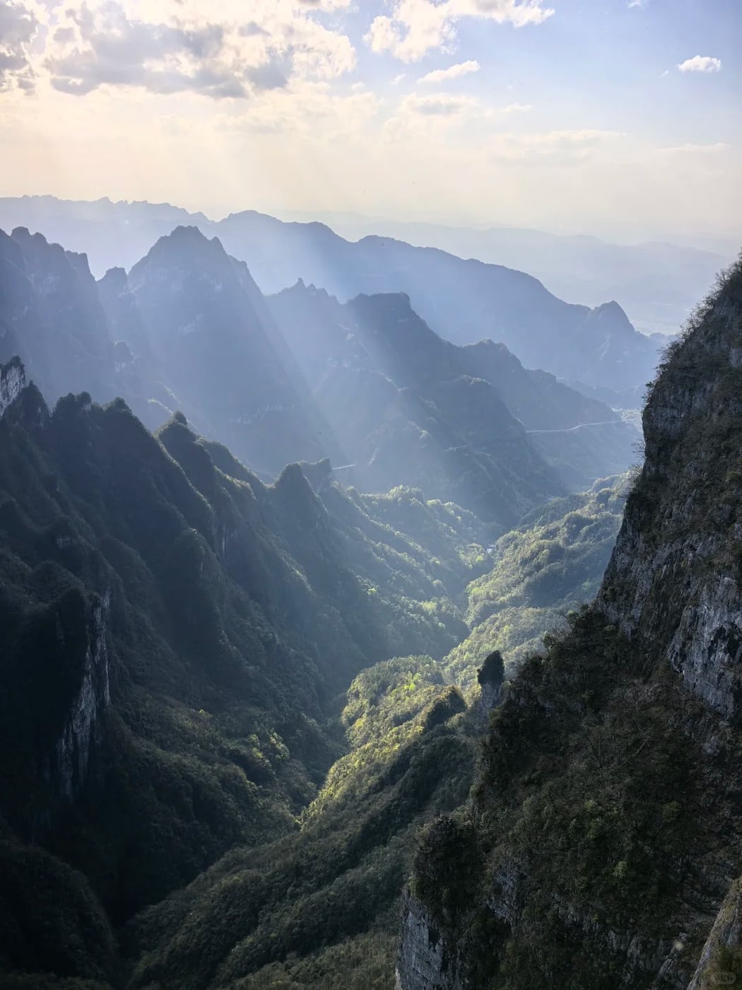 Tianmen Mountain weather and height check route photo