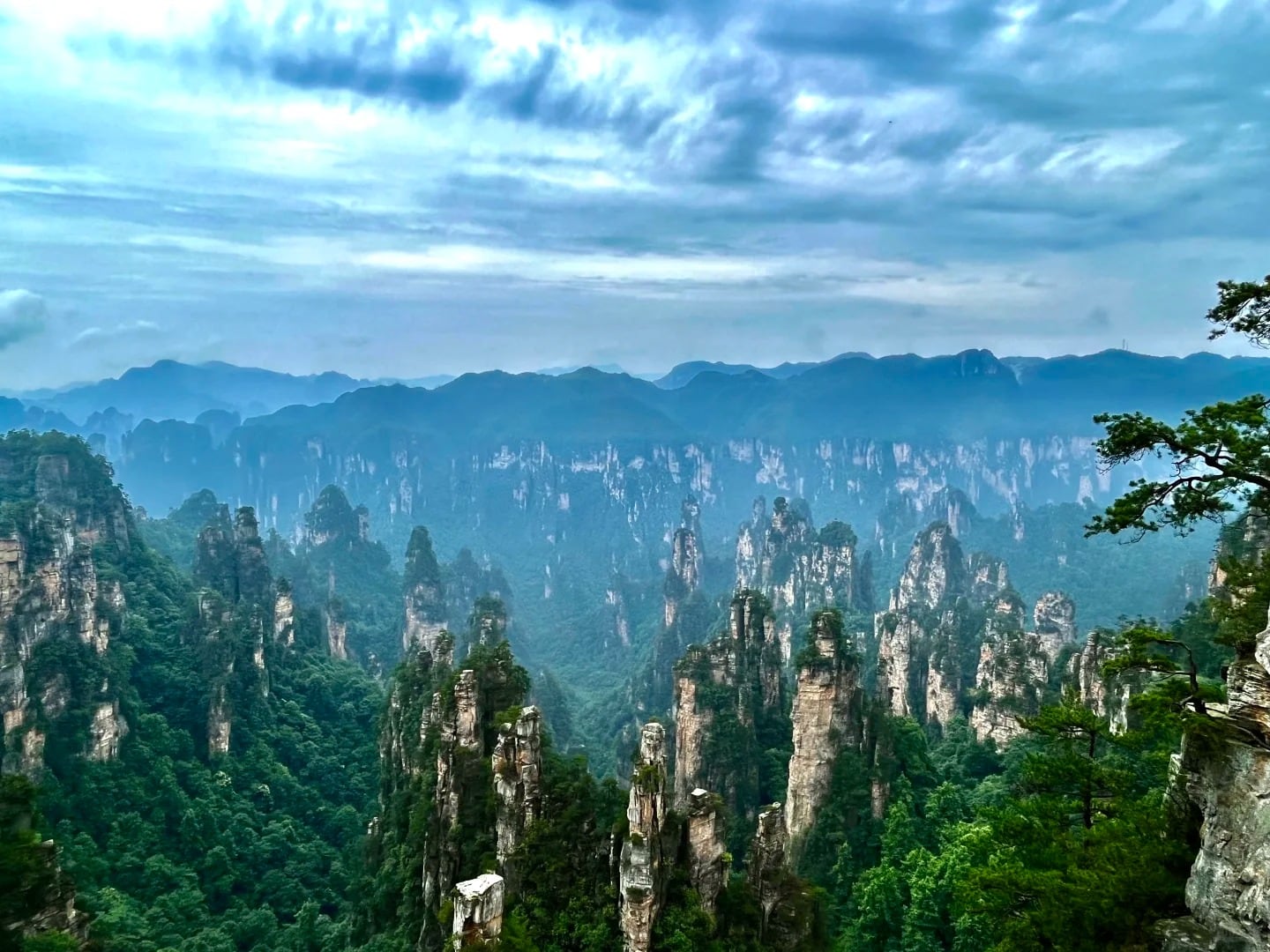 Wulingyuan pillar forest route photo