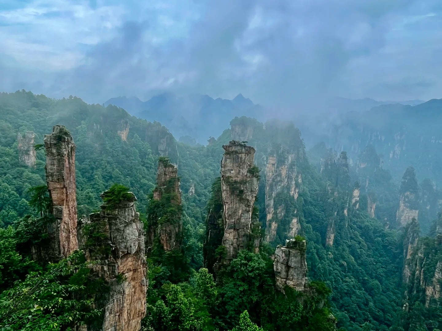 Wulingyuan pillar forest route photo