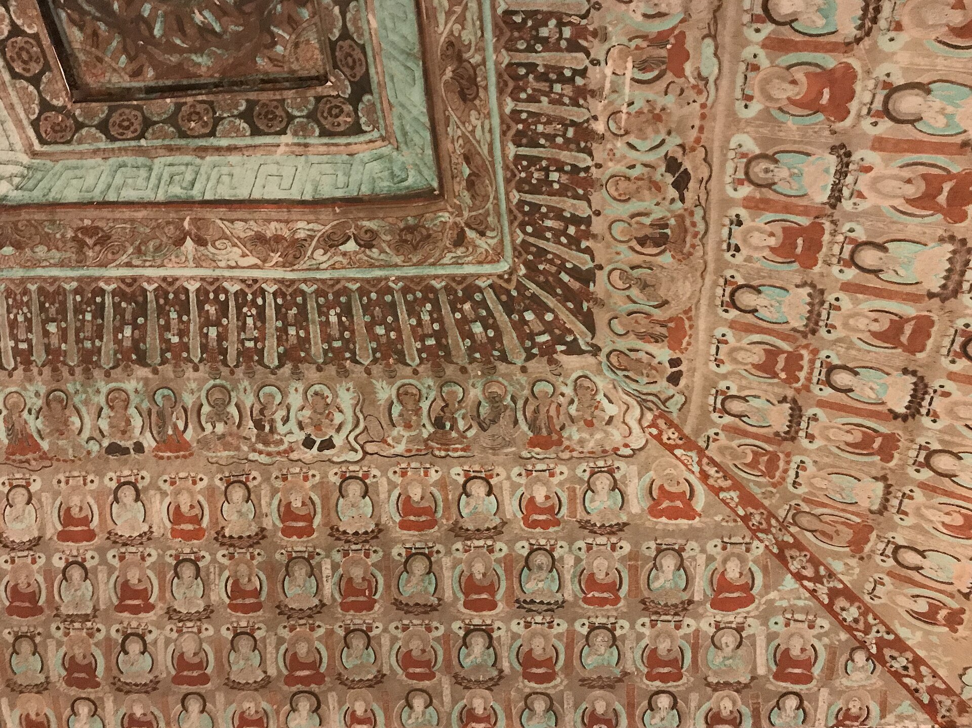 Mogao mural detail route photo