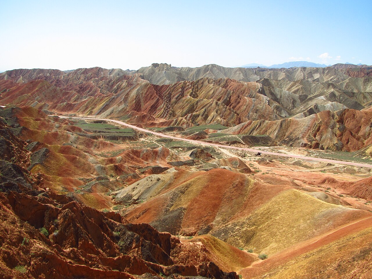Zhangye Danxia landform route photo